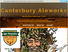 Tablet Screenshot of canterburyaleworks.com